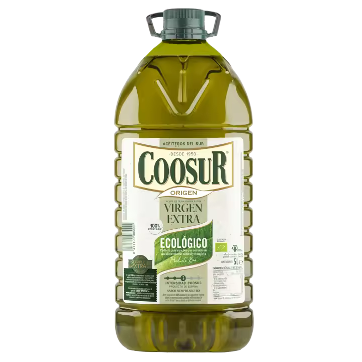 Aceite de Oliva Virgen Extra Garrafa 5L Ecológico Coosur - 1