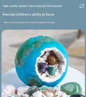 Kit de excavación del universo Big Exploration: Explora Los Planetas con el kit de excavación | Kits de excavación de Gemas y juguetes Educativos para niños y niños - details 2