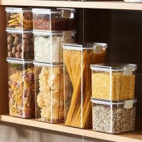 Contenedor De Alimentos Airtight Con Tapa Organizador De Armario Dispensador De Cereal Caja De Almacenamiento De Cocina Ecológico De Plástico PC Capacidad De 150ml - details 12