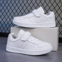 Zapatillas De Niños Y Niñas Blanco Deportivas Casuales Para Escuela Y Caminar Antideslizantes Talla 28-39 Material Superior De Cuero Suela De TPR - details 7