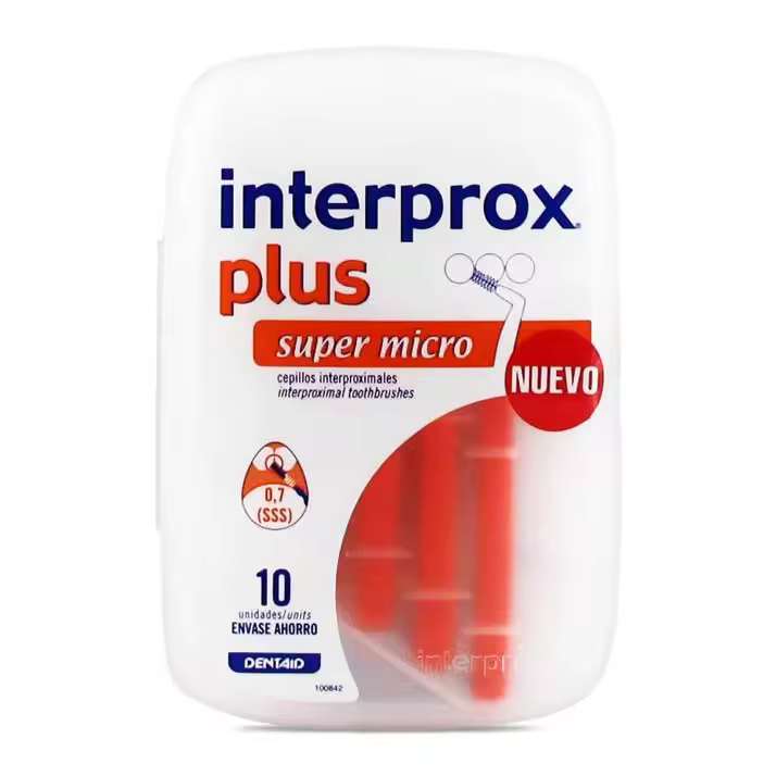 Dentaid Cepillo Interproximal Plus Super Micro 10 U - Limpieza Eficaz y Protección Contra Caries - 1