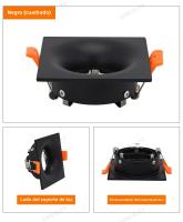 Spotlight LED MR16 Anti-fulgor Instalación En Foso Material De Aluminio Blanco GU10 Integrado Luz LED Eficiente Para Dormitorio - details 10