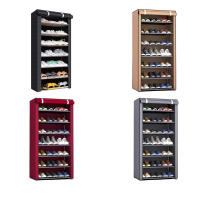 LUTODY - Zapatero, Organizador de Zapatos, Multinivel, Armario de zapatos, Textil de tela, Tubo de metal plegable, Zapatero Vertical, Compacto, Portátil para Entrada, Recibidor, Sala de Estar, Ligero, Resistente, Ahorra espacio - details 3