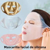 Máscara Facial De Silicona Reutilizable Para Mujer Herramienta De Cuidado De La Piel Gel De Máscara Facial Adhesiva - details 1
