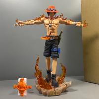 Figura De Acción De Anime One Piece Portgas D. Ace 28cm PVC Estatua De Colección Decoración Ornamento Juguetes Para Adultos - details 0