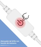 Espejo De Maquillaje LED Con Luz USB Para Vestíbulo Iluminación Ajustable Para Mesa De Vestir Y Baño Lámpara De Pared Incluye Bombilla - details 6