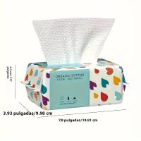 Toallas De Rostro Desechables De Algodón 100% Suaves Y Gruesas Para El Cuidado De La Piel Eliminando Maquillaje Wipes Secos Para El Baño - details 9