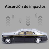 Modelo De Coche Rolls Royce Phantom a Escala 1:32 Metal Con Luz Y Sonido Puertas Abiertas Función De Retroceso Regalo Para Niños - details 8
