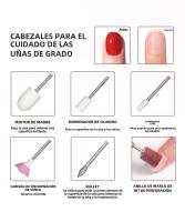 Taladro De Uñas Recargable 35000RPM Con Pantalla Para Manicura Herramientas Para Esmalte De Gel Adecuado Para Manicura - details 6