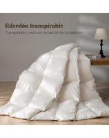 Relleno Nórdico Pluma Pato 250 Gr/m2 Eider - calidad excelsa 90% plumón pato blanco de máxima calidad y 10% pluma de pato, Color Blanco para Cama 90cm 105cm 135cm 150cm 180cm - details 0