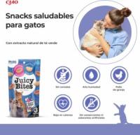 INABA Juicy Bites (3x11,3 gr) - Snack Húmedo para Gatos Sin Gluten Sin Conservantes con Vitamina E (Calamar con Caldo Casero, Pollo con Atún, Pescado con Almeja, Cangrejo con Vieira) - details 0