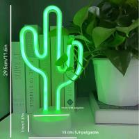 Luz De Neón De Cactus Tropical USB/batería Para Ambiente De Fiesta De Verano Regalo De Cumpleaños Luz De Countertop Moderna Para Sala - details 2