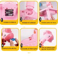 Mesa De Dibujo Proyectora Para Niños Juguete Educativo Tablero De Aprendizaje Con Set De Pintura Juguetes Para Niños - details 2