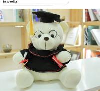 Oso De Peluche Doctor Graduado 18cm Juguete Divertido Para Decoración De Hogar Regalo De Graduación Kawaii Para Adultos Y Niños - details 11
