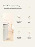 Bandeja De Papel Toalla De Baño Pared Montado Recipiente De Basura Con Tapa Y Mango Resistente Al Agua Estrecho Ecológico Para Cocina Y Baño - details 1