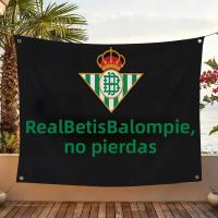 Bandera De Decoración Para Jardín Y Pared Interior Y Exterior De R-Real Betis Balompie Bandera De Casa Con Palo De Plástico - details 2