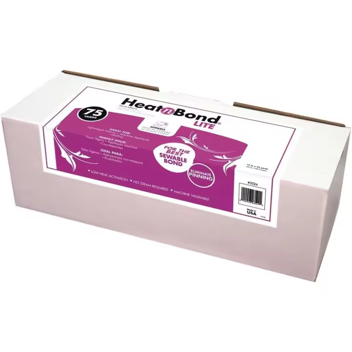 Heatn Bond Lite Flixelina Termoadhesiva con Doble Cara Ligera. Corte de 2 metros. SE ENVIAN 2 METROS, NO LA CAJA ENTERA - 1