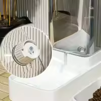 Dispensador Automático De Alimento Y Agua Para Perros 1pc/2pcs Set De Plástico Para Almacenamiento De Alimentos Para Perros - details 2