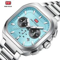 Reloj De Pulsera De Cuarzo MINI FOCUS Para Hombre Con Caja Cuadrada Y Correa De Acero Luminoso Función Multiusos Resistente Al Agua Y Al Shock - details 3