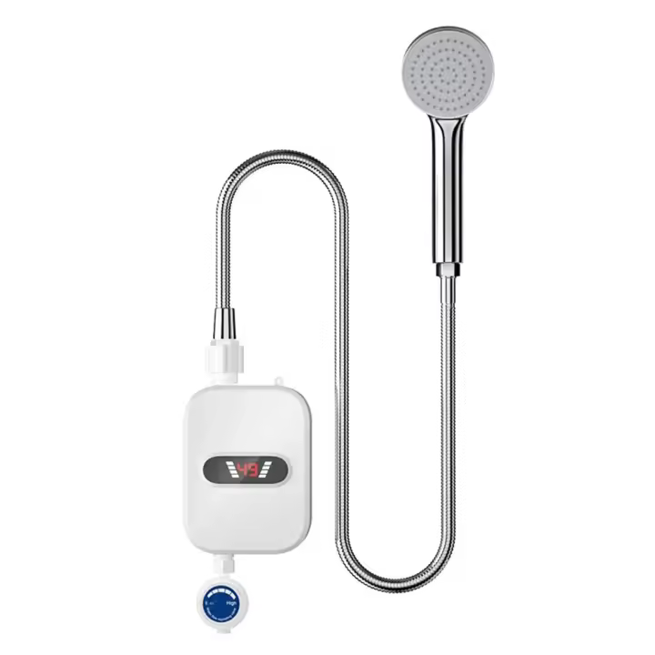 Juego De Cabezal De Ducha Térmico Sin Tanque Ajustable Para Baño Impermeable Máquina De Calentamiento Instantáneo Para El Hogar - 1
