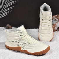 Botas De Invierno Para Hombre Botines De Nieve Antideslizantes Y Cálidos Con Peluche Casual Ligeros Para Senderismo - details 8