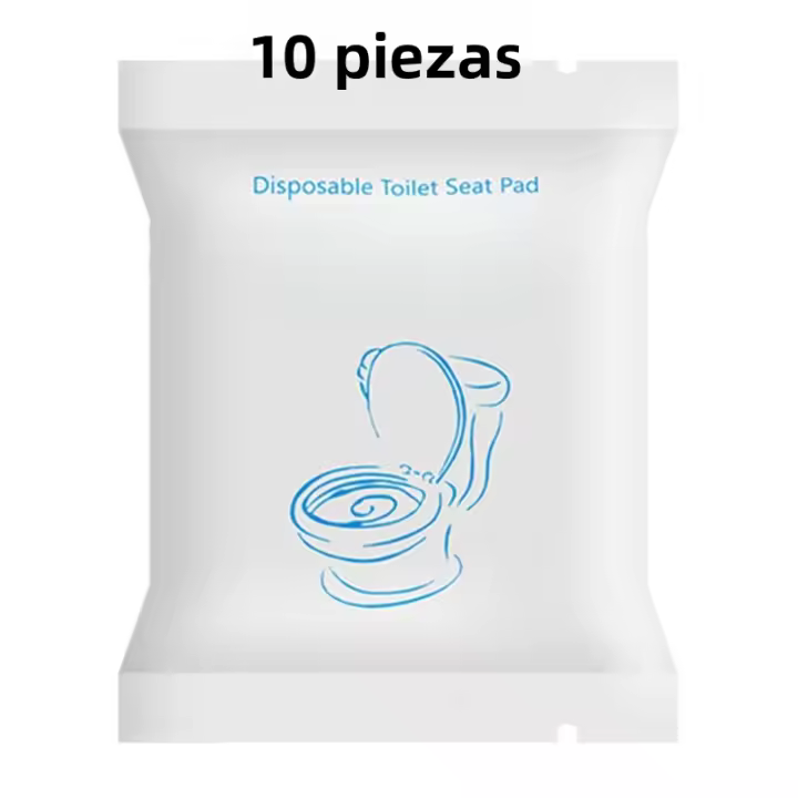 Cubierta De Asiento De Inodoro Desechable Individualmente Empaquetada Para Viajes Y Hoteles Protección Portátil De Papel No Tejido Color Blanco - 1