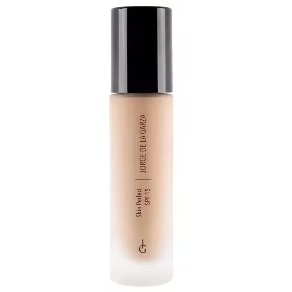 Base de Maquillaje Fluida SPF15 30 ml Alta Cobertura Larga Duración Jorge de la Garza Skin Perfect - 1
