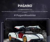 Modelo De Coche Diecast 1:24 Pagani Huayra Dinastia Con Luz Y Sonido Puertas Abiertas Colección De Juguetes Para Niños Regalo Vehículo De Carreras De 4 Puertas Material Aleación Metálica - details 3