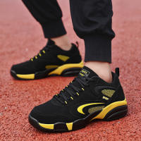 Zapatos De Deporte Para Hombre Talla Grande Color Bloque Trendy Antideslizantes Con Cordones Duros Y Duraderos Para Actividades Al Aire Libre - details 15