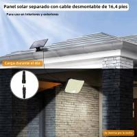 Lámpara Solar Exterior Con Sensor De Movimiento Y Control Remoto 118LED Luz De Pared Para Jardín Y Calle Decoración De Emergencia IP65 - details 5