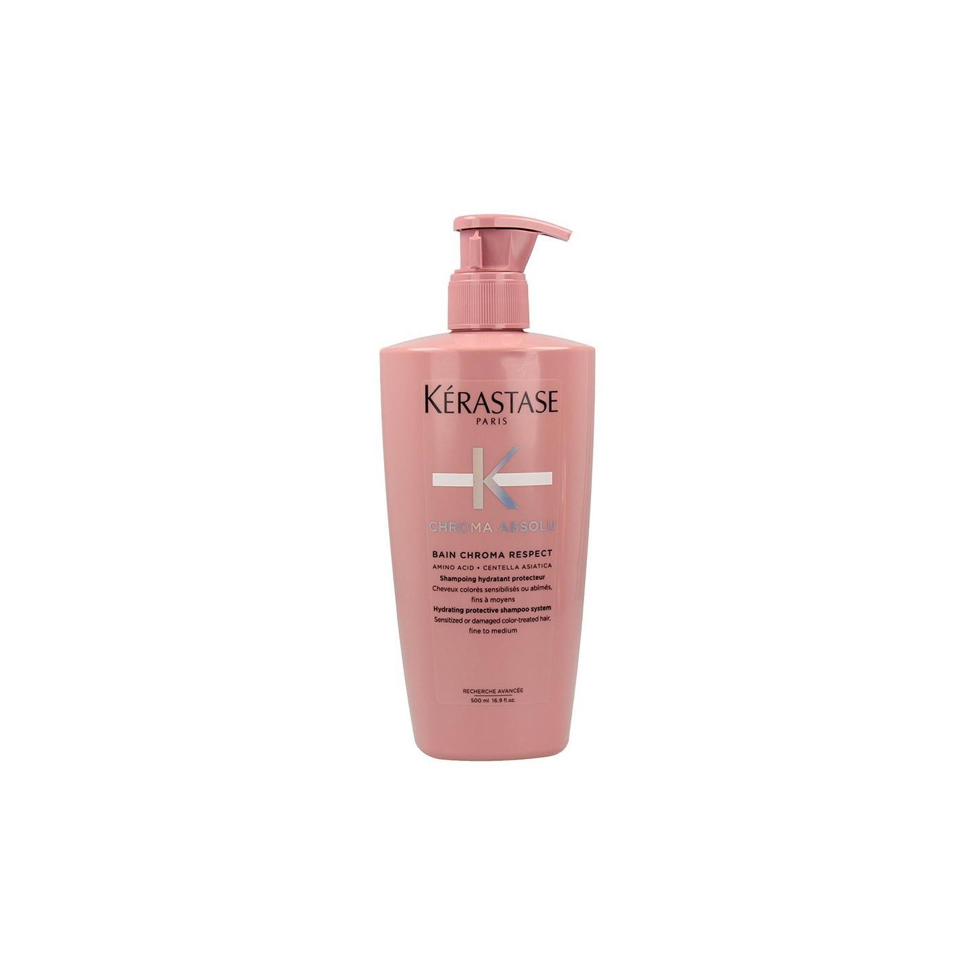 Kerastase Chroma Absolu Bain Respect Nourishing Champú 500 Ml, Champú Protector Y Nutritivo Para Cabellos Coloreados Sensibles O Dañados.