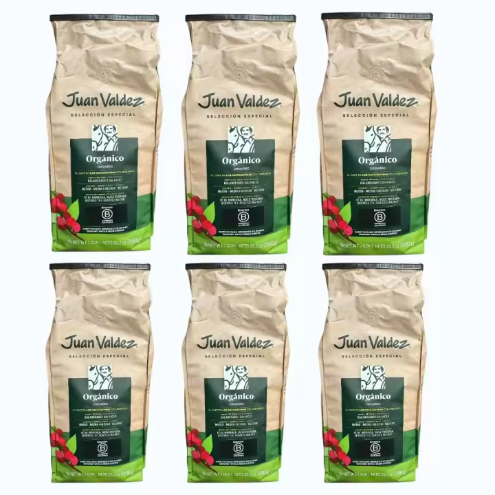 Juan Valdez Café Orgánico Colombiano - 1Kg X 6 - Azala - 1