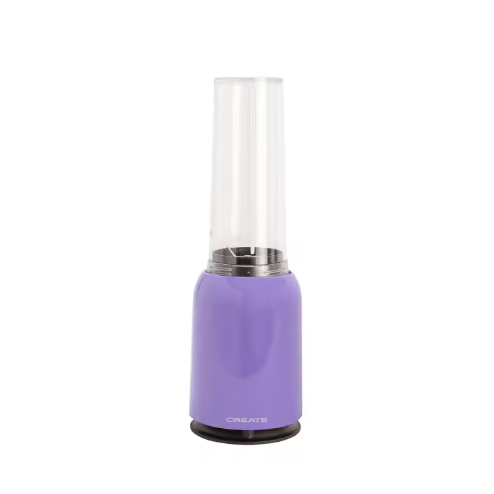 CREATE - Batidora con Vaso Portátil de 400 ml, para zumos, batidos y smoothies - Libre de BPA y tóxicos - 230W - MOI STUDIO - 1