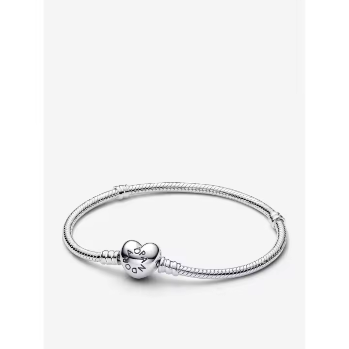 Pandora - Pulsera Moments de corazón y serpiente - Plata de ley - 1
