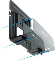 TOOQ TQMPM4776 - Soporte Universal de Pared Caja de Almacenamiento para Reproductor Multimedia / Consolas / Router Wi-Fi WiFi Inalámbrico / MiniPc / Barebone Max. 5Kg, Color Negro - details 4