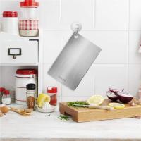 Tabla De Corte Doble Cara De Metal Con Agarre Fácil Para Hornear Tabla De Cocina Para Carne Frutas Verduras Herramienta De Cocina Rectangular Material De Titanio - details 4