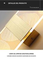 Lámpara De Pared LED Moderna Nórdica En Acrílico Lámpara De Sobremesa Para Dormitorio Y Sala De Estar 27cm 6W 85-265V Color Negro Oro Plateado - details 5