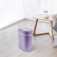 Basurero Inteligente Espacioso Para Cocina Baño Y Lavandería Cesta De Basura Automática Para Dormitorio Interior Rectangular De ABS - details 3