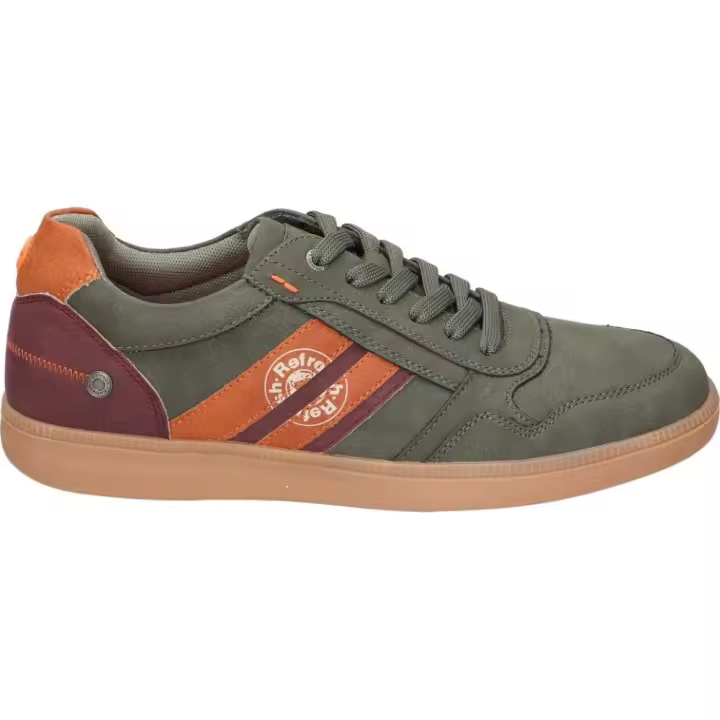 REFRESH | Zapatillas Refresh para Hombre – Zapato Casual en Color Verde Kaki con Detalles – Sneakers con Cordones – Estilo Casual – Cómodas y Versátiles – Vegan – Combinables – Skater – Modelo 173048 - 1
