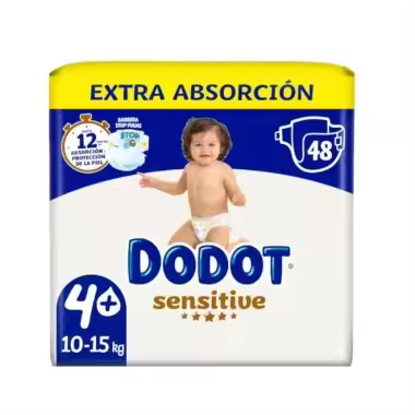 Pañales Dodot Sensitive Extra Talla 4+ (48 Uds.). Dodot - 1