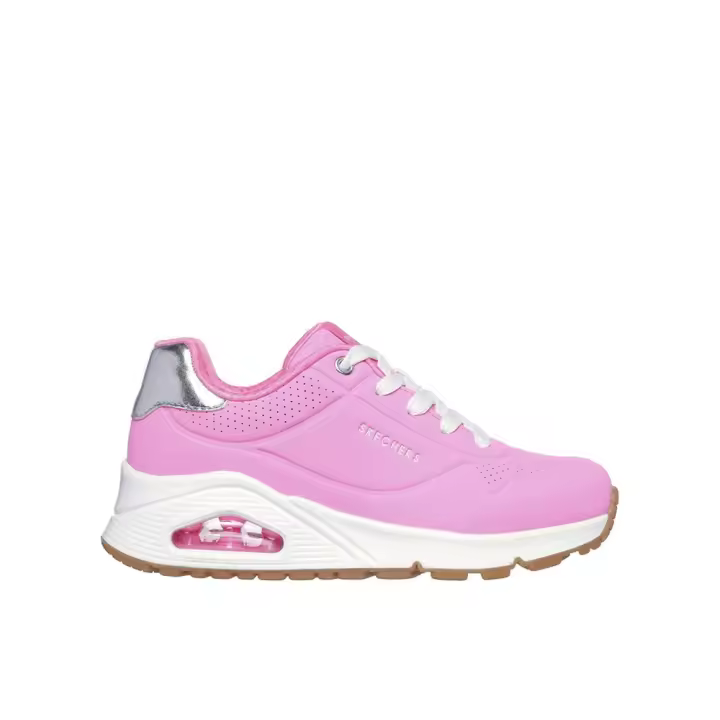 Skechers Uno Gen1 - Shimmer Away Zapatillas para niña rosas en sintético con cordones 83595 - 1