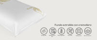 Pack 2 Almohadas Viscoelásticas Aloe Vera | Almohada Ergonómica Cervical Antiestrés Firmeza Media | ViscoAloe - Somnia Descanso - details 0