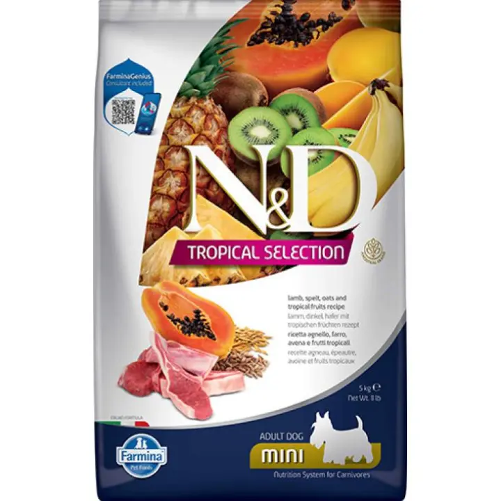 FARMINA N&D TROPICAL DOG MINI CORDERO 5KG - 1