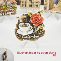 1Pc Imán De Nevera Creativo 3D Embossado De Viaje Al Mundo Colección Exclusiva Para Decoración De Hogar Y Oficina Regalos Pequeños De Vacaciones - details 3