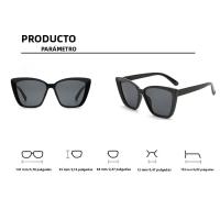 Gafas De Sol Para Mujer Estilo Vintage Cat Eye Moda Para El Verano Y Vacaciones Lentes Espejo Material Plástico - details 8
