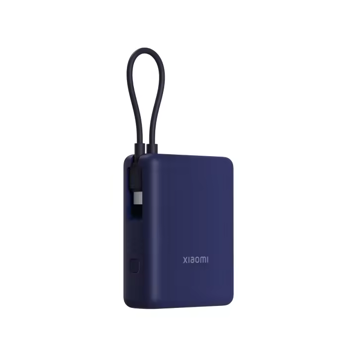 Official | Xiaomi 33W Power Bank 10000mAh (Integrated Cable), Salida de carga rápida de hasta 33 W, Cable USB-C integrado para mayor comodidad, 10 000 mAh de capacidad en un diseño compacto y portátil, Carga hasta 3 dispositivos simultáneamente - 1