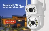 Cámara IP WIFI 4K 8MP Doble Lente Ángulo Amplio De 180° Visonera Nocturna CCTV Seguridad Exterior Protección Cámara De Vigilancia - details 0