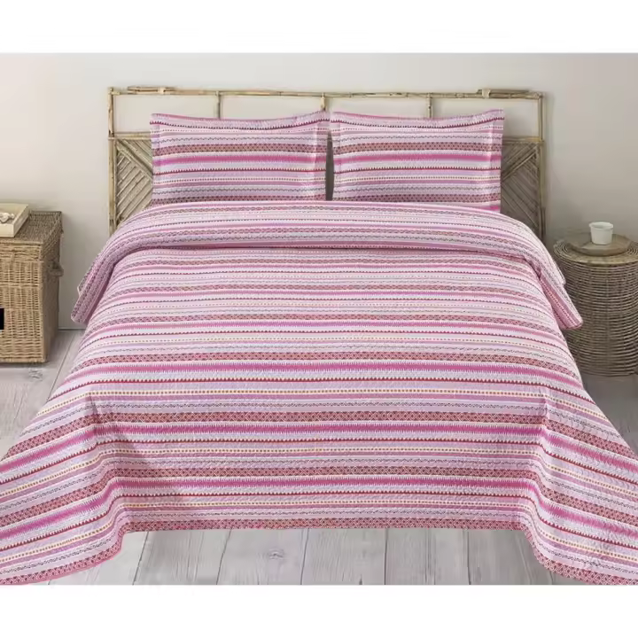 Printex Home - Colcha Bouti para Verano y Entretiempo - 90/105/135/150 cm - Poliéster - Reversible - Fina y Ligera - CON Fundas de Cojín 50 x 70 cm - ¡Renueva tu Cama esta Temporada! - 1