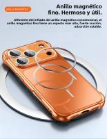 Funda Magnética Para iPhone Con Protector De Cámara Y Carcasa De Silicona Mate Antichoque Compatible Con Magsafe Modelos 13 14 15 16 17 - details 6