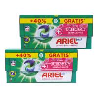 ARIEL Pack de 2 cajas de 19+8 Capsulas Detergente Lavadora Sensaciones Todo en Uno Pods Pastillas Lavados Jabon Limpieza Ropa con Extra Frescor (54 cápsulas en total) - details 0